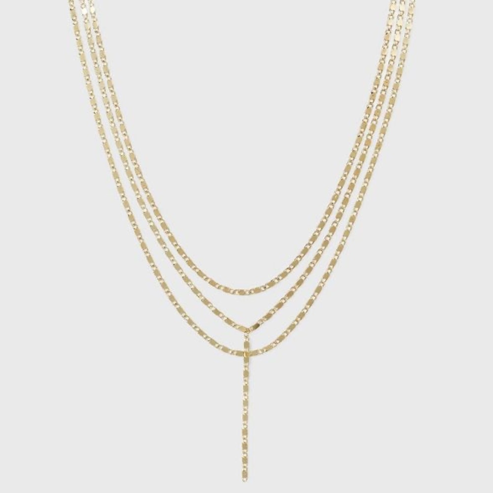 Baublebar layered gold chain necklace